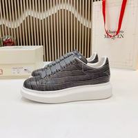 Chaussures de skate plates en cuir d'alligator avec semelle extérieure en caoutchouc faites à la main, vente en gros, chaussures décontractées de luxe élégantes pour hommes