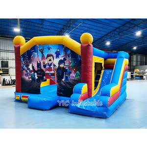 Castillo Inflable con Tobogán con Temática de Superhéroes Personalizado, Casa Inflable al por Mayor, Brincolines Inflables para Alquiler - Product Image 2