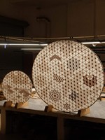Esthétique traditionnelle japonaise, technique de menuiserie pour l'assemblage de pièces de bois, séparateurs en bois Kumiko, écrans de séparation