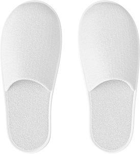 Chaussons jetables de qualité supérieure et économiques, doux et respirants, à bout fermé, 100 % coton, pour spa et club - Product Image 4
