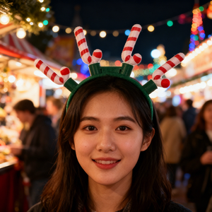 Serre-tête LED de Noël en forme de canne à sucre, 100 pièces, fourniture d'usine, accessoires de fête modernes et durables, décoration pour fêtes et festivals - Product Image 1