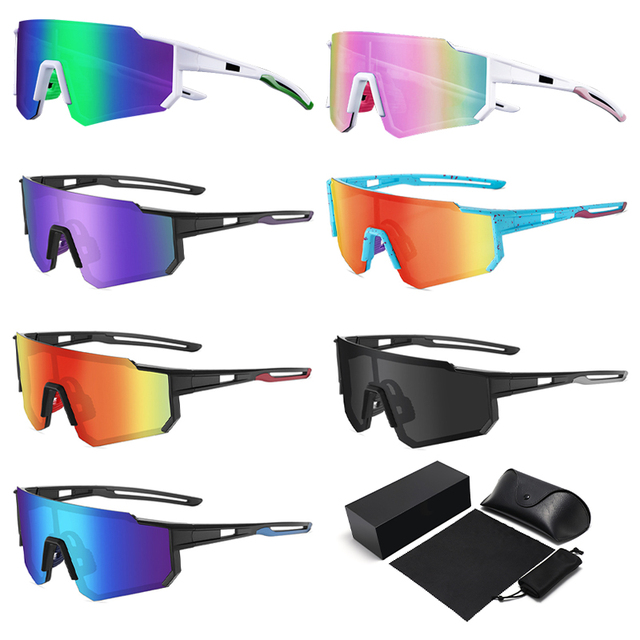 Factory Sports Eyewear Pickleball OEM China Wholesale Sunglasses Uv protection Cycling Running Riding Cycling Unisex Sunglasses