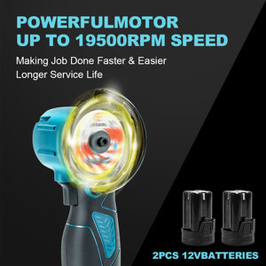 ערכת מטחנה זוויתית אלחוטית, מטחנה זוויתית חשמלית ניידת מיני לחיתוך/שיוף מתכת/עץ, לשימוש ביתי ומקצועי - Product Image 2