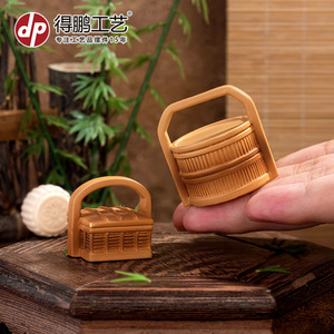 Dp <b>Miniature</b> Resin Food Box Basket Round Home Decoration Artistic Craft Desktop Ornament - Product Image 4