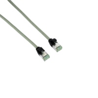 Kabel Patch Cord RJ45 5m Slim CAT8 32AWG BC Conductor TPE Jacket OD4.0 Kepala Berlapis Nikel Model KCAT8-B4 Cina