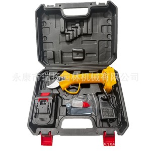 Podadora eléctrica de acero inoxidable de 20-30 mm para podar árboles frutales, herramienta de jardín inalámbrica para exteriores, amarilla, para diestros - Product Image 4