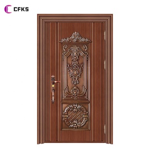 Le meilleur produit Style Style moderne Portes en bois massif affleurantes Portes <span class=keywords><strong>d</strong></span>'entrée pour <span class=keywords><strong>la</strong></span> maison <span class=keywords><strong>Porte</strong></span> extérieure entrée principale - Product Image 6