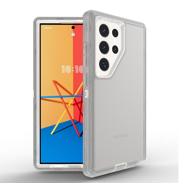 Durable 3 Layer Case S26 Ultra Clear Armor Phone Case for Samsung Galaxy S26 Utra S25 S24 3 in 1 Anti Shock Mobile Phone Case