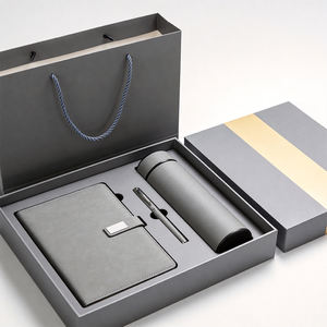 Ensemble de carnets professionnels en gros, en cuir PU gris, avec mug isotherme, <span class=keywords><strong>édition</strong></span> de luxe, pour l'école, de fabrication fiable - Product Image 2