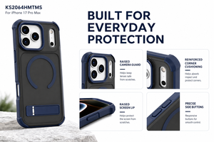 Funda Magnética Antigolpes para iPhone 16 17 Pro Max, Carcasa Transparente con Soporte para Cámara, Antideslizante - Product Image 2