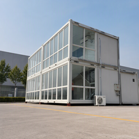 Maison conteneur ignifuge extensible, bâtiment modulaire préfabriqué, prix de la maison conteneur pour atelier