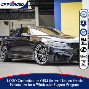 Cerchi in Lega di Alluminio Forgiati CF Custom 18 19 20 21 22 23 24 Pollici 5x120 per BMW M4 M3 F80 F82, Argento con Finitura Lavorata, Design a <span class=keywords><strong>Y</strong></span> - Product Image 5