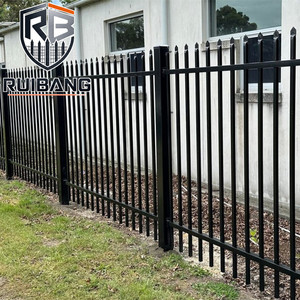 Sistema de Valla Tubular de Acero Directo de Fábrica RuiBang con Opciones de <span class=keywords><strong>Puerta</strong></span> para Contratistas Norteamericanos - Product Image 6