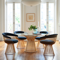 Moderne Fil D'acier En Métal Cadre En Acier Inoxydable Fauteuil Chaise De Mariage Location ROYAUME-UNI À Manger Chaise Design