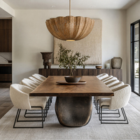 Lampe suspendue en rotin tressé naturel, grande taille, style Wabi Sabi, pour salle à manger, chambre, appartement, éclairage intérieur