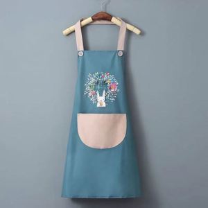 Delantal Impermeable de PVC con Diseño de Dibujos Animados, Impresión Personalizada para Uso en Cocina para Mujeres, Lote Pequeño, Logotipo en la Cintura, Manos Secables - Product Image 1
