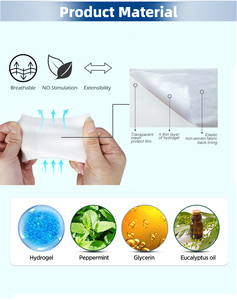 Tambalan hidrogel penjualan TERBAIK UNTUK lutut dan lengan penghilang nyeri kulit <span class=keywords><strong>Transdermal</strong></span> pendingin tubuh penghilang nyeri paket panas & dingin - Product Image 4