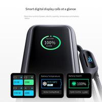 Anker A1695 Chargeur rapide magnétique 2-en-1 165W avec double câble, batterie externe 25000mAh, sortie Type C et câble