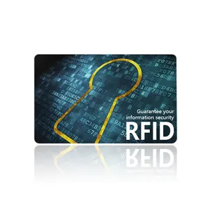 13.56 mhz RFID NFC 차단 카드 Hotsale 도난 방지 다크 블루 신용 카드 여권 홀더