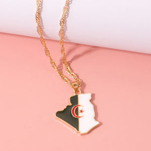 Collar con Mapa <span class=keywords><strong>de</strong></span> País y Bandera <span class=keywords><strong>de</strong></span> Moda, Joyería Africana para Hombre y Mujer, Colgante <span class=keywords><strong>de</strong></span> Aleación con Cadena, con Representación <span class=keywords><strong>de</strong></span> Liberia, Jamaica, Nigeria y Guinea - Product Image 5