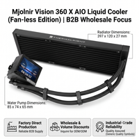 Ventilateur personnalisé 360mm Thermalright MJOLNIR VISION 360 X Kit Barebone Système de refroidissement liquide d'affichage IPS