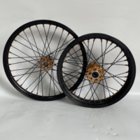 Kit de jantes Gold Hub Off Road Version Straight Pull, jantes noires, avant 19*1.4, arrière 16*2.15, pièces de rechange pour Surron Light Bee