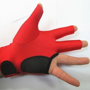 Alta calidad IBS mano izquierda abierta 3 dedos guantes de billar guantes de taco de billar Unisex Fitness deportes accesorios de billar - Product Image 2