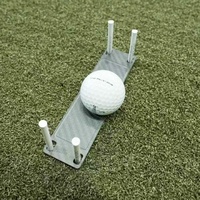 SwingPerfect Golf Putter Face Square Trainer, Tabla de Fibra de Carbono para Entrenamiento de Posición del Balón y Alineación del Borde del Hoyal, Uso Interior/Exterior, 44 pulgadas de longitud