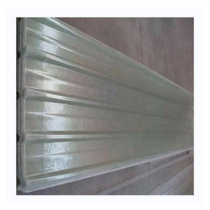 مورد مواد بناء شفافة مركب بلاط 2 مللي متر سميكة الألياف الزجاجية البلاستيك المقوى المموج غطاء السقف ورقة frp - Product Image 1
