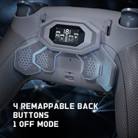 Kit de remapping EXtremeRate BEYOND en caoutchouc gris New Hope et gris classique avec écran OLED et poignées ergonomiques redessinées pour PS5 Edge
