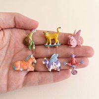 Pendentifs Animaux Mignons et Tendance, Breloques Chat, Chien, Zèbre, Lapin sur Skateboard, Accessoires DIY pour Bracelets et Colliers Transfrontaliers