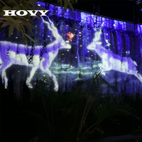 Solution de projection interactive holographique 3D pour les murs extérieurs