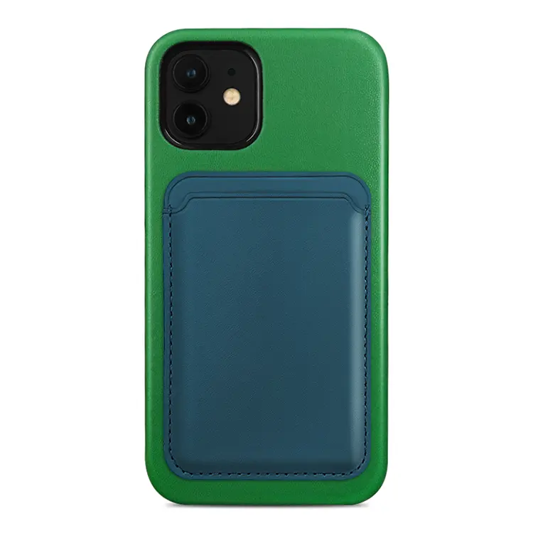 Full Wrapped Microfiber Green Mobile Phone Cover For IPhone 12