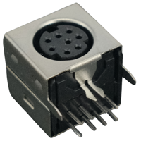 HX Direktvertrieb MDC-8PIN Schwarzer S-Terminal Mini-DIN Buchse Eisengehäuse Tastaturanschluss Runder Terminalanschluss