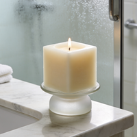Quadratische Farbverlauf-Form Moderne Aromatherapie-Kerze Oster-Geschenk Natürliches Sojawachs Handgemacht Umweltfreundlich Langbrennend Schlafzimmer