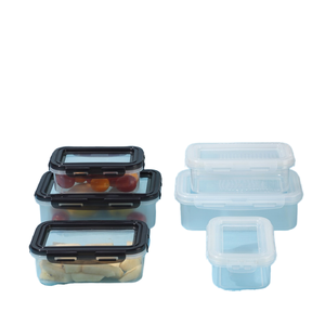 Leadone厂家直销长方形饭盒塑料食品储存容器带硅胶弹力盖0-1升容量 - Product Image 4