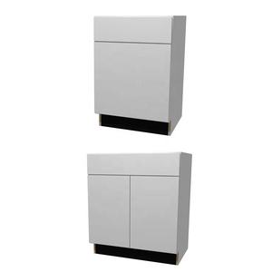 American Floating Gray RTA Kitchen Cabinet Design for Apartment - Product Image 5