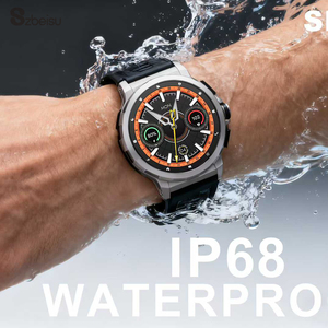 SK43 jam tangan pintar AMOLED 1.6*480 pria, arloji cerdas layar HD GPS tahan air IP68 480 mAh baterai besar Chat AI-GPT dengan 3 tali 650 untuk pria - Product Image 4