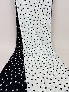 100% ポリエステルドットプリントサテン軽量シルク生地女性服静時遮光ドレス寝具車女の子男の子 - Product Image 5