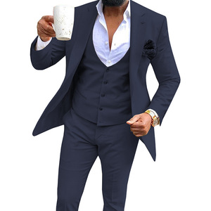 Trajes de Boda para Hombre de Tres Piezas, de Alta Calidad, Personalizables al por Mayor, Estilo Casual y de Negocios, Refutando el Estilo Occidental - Product Image 1