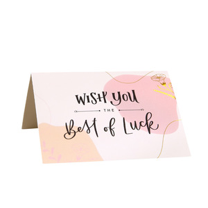 Creative Hot Stamping Card Personalized Flower Shop Birthday Greeting Florist Bronzing Send Gift Blessing Greeting Cards