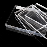 Plaques en acrylique transparent sur mesure découpées au laser pour présentoirs