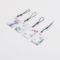 YTS personnalisé réinscriptible RFLD puce intelligente petit pendentif époxy porte-clés NFC carte époxy