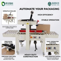 Máquina de Selagem Automática de Caixas de Papelão de Alta Velocidade para Venda Direta da Fábrica - Equipamento Estável para Selagem e Fita Adesiva de Caixas