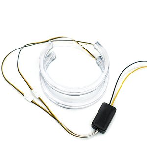 Anneaux halo LED <span class=keywords><strong>RGB</strong></span> bicolores blanc et jaune Crystal <span class=keywords><strong>Angel</strong></span> <span class=keywords><strong>Eyes</strong></span> pour E36 <span class=keywords><strong>E46</strong></span> E38 E39 - Product Image 1