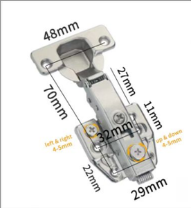 Bisagras de Gabinete 3D Ajustables, Bisagras Hidráulicas para Gabinetes de Cocina, Bisagras Ocultas de Cierre Suave, Bisagras Desmontables para Gabinetes de <span class=keywords><strong>Madera</strong></span> - Product Image 6