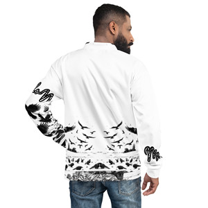 Giacca Bomber Vintage Unisex in Pelle - Impermeabile con Cerniera e Colletto Rialzato - Product Image 1