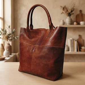 Bolso de Mano Tipo Clutch de Cuero Genuino para Mujer, con Cierre, Ligero, Impermeable, Doble Correa, Correa de Hombro Cruzada, Ideal para Viajes - Product Image 2