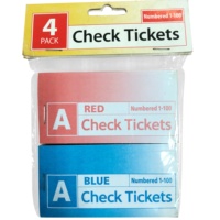 Carnet de tickets numérotés - Fournisseur direct d'usine, 4 carnets dans un sac