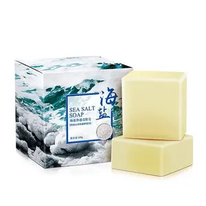 Savon au sel de mer blanchissant en marque privée, <span class=keywords><strong>traitement</strong></span> des taches brunes, des acariens et de l'acné, savon éclaircissant pour la peau, savon blanchissant, savon de bain, jabon - Product Image 1